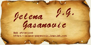 Jelena Gašanović vizit kartica